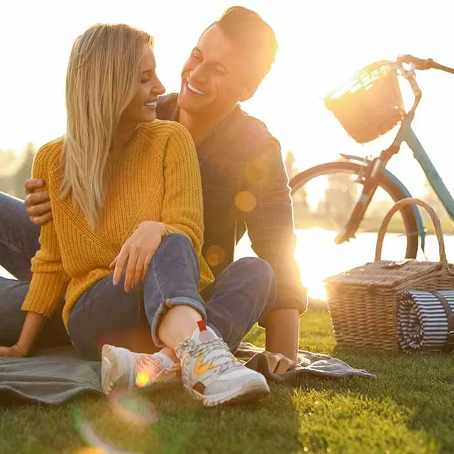 Picnic by the lake.
